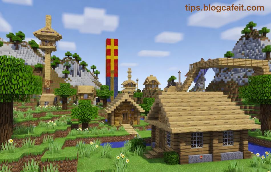 Minecraft svět bez chyb po opravě Error 404 Bargain Bugs – krásné textury