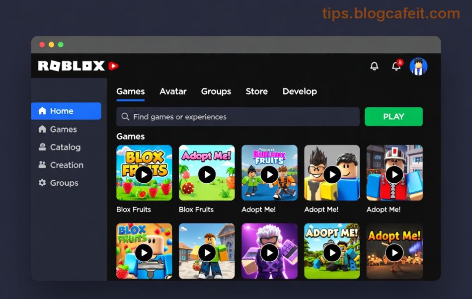 Οθόνη Forgot Password στο Roblox
