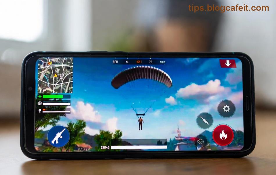 PUBG Mobile играч с нисък ping в екшън