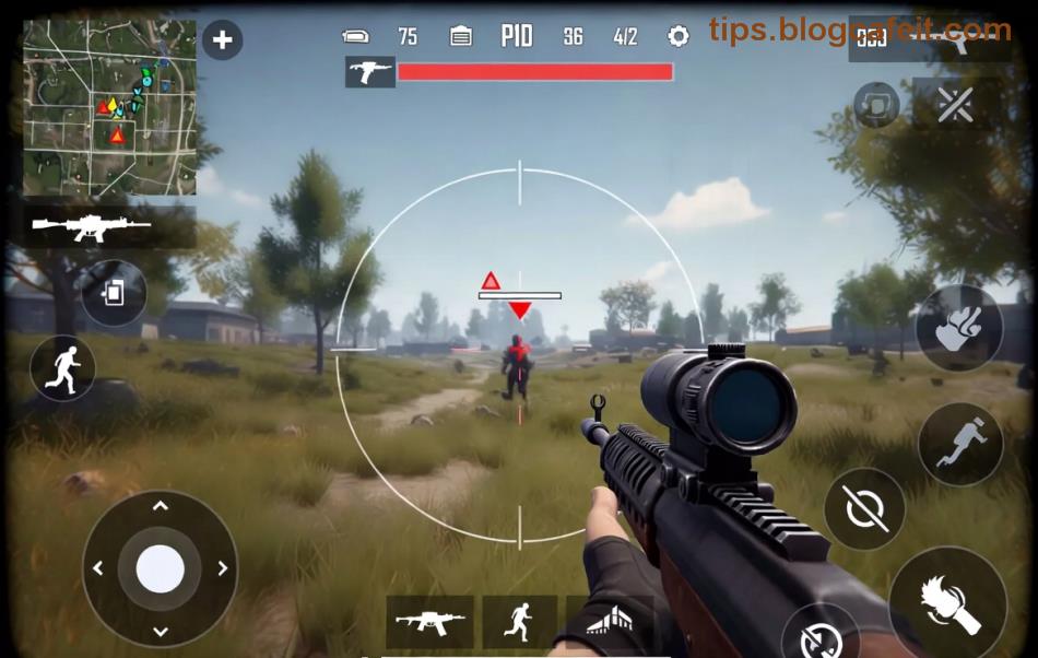 Играч избягва бомбардировката в Червената зона PUBG Mobile