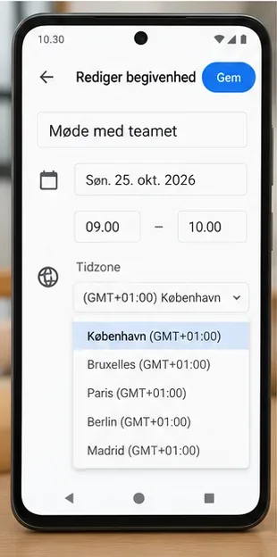 Android-kalenderen viser forkert tid efter tidsskiftet: sådan retter du det sikkert