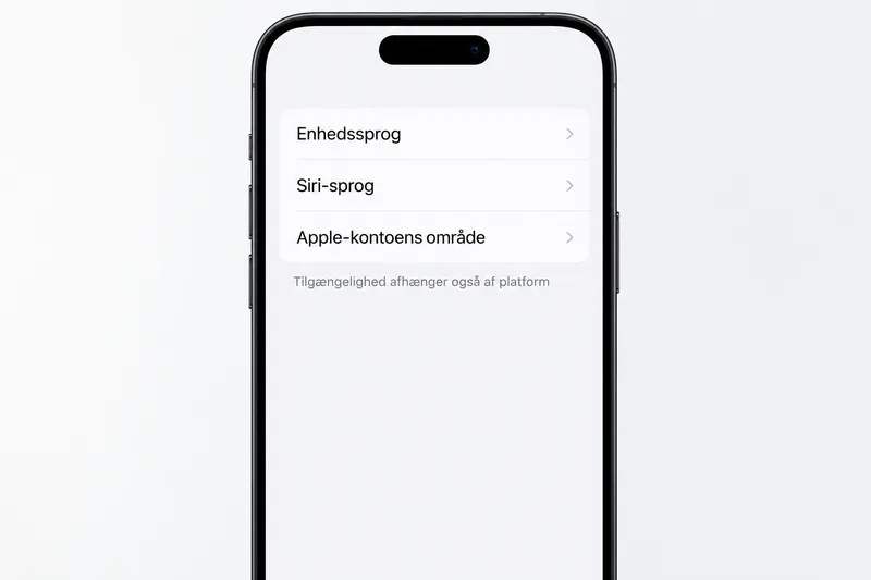 Siri AI på iPhone i EU: Sådan tjekker du region og officiel tilgængelighed