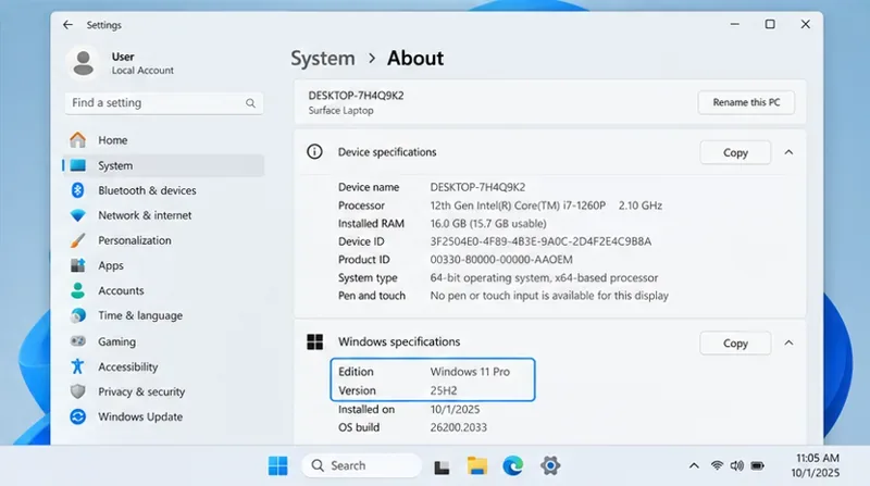 Windows 11 24H2 Home/Pro: Tjek supportophør 13. oktober 2026